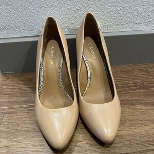 Calvin Klein Women's Tan Heels